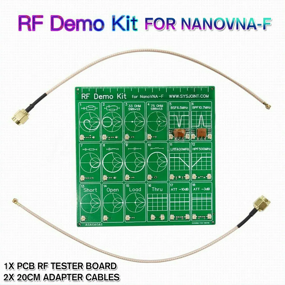 attenuator tool test board accessories anaylzer filter rf demo kit vector network equipment set cable for nanovna free global shipping