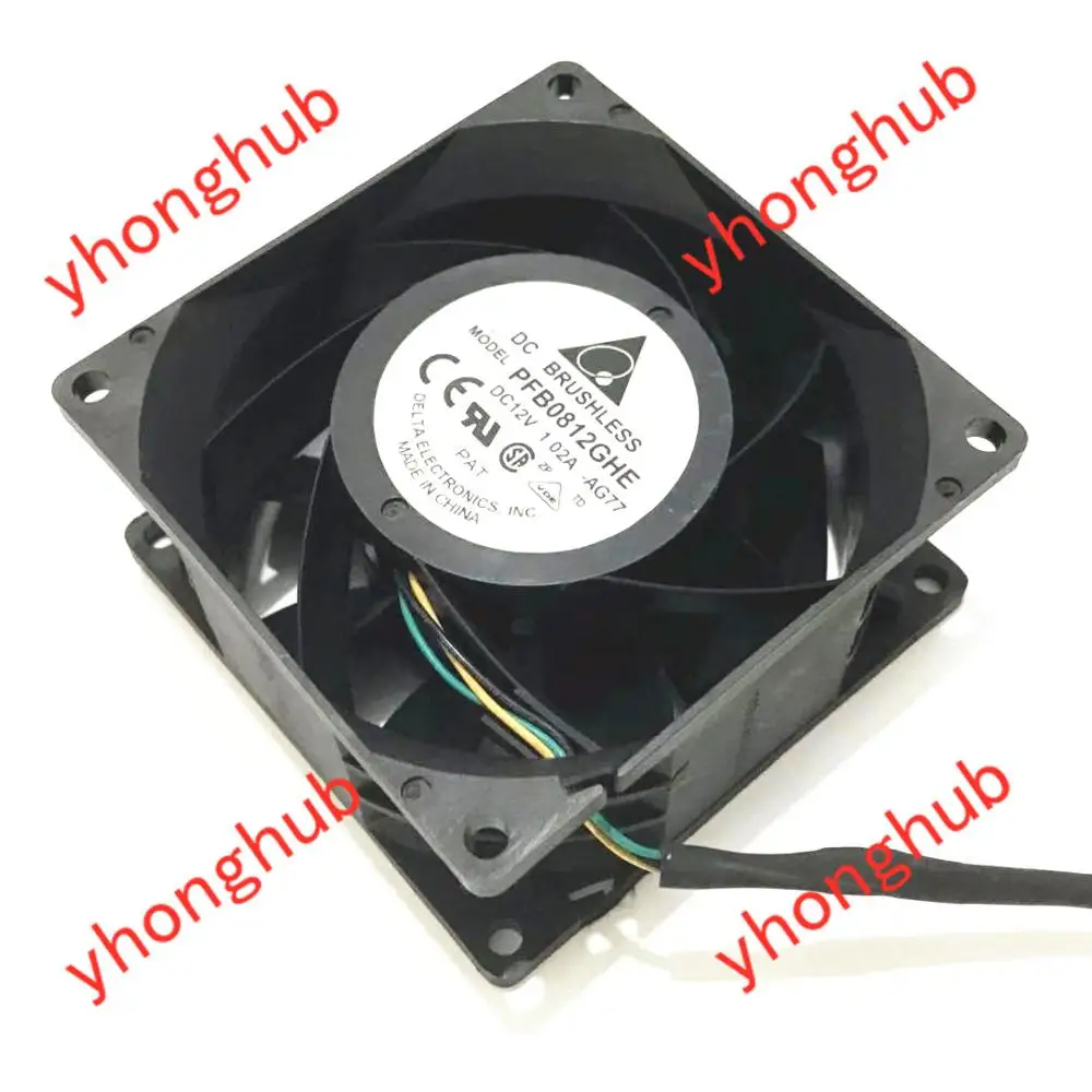 Кулер для сервера Delta Electronics PFB0812GHE AG77 ML310e Gen8 V2 686749 001 12 В постоянного тока 1 0 А 80x80x38
