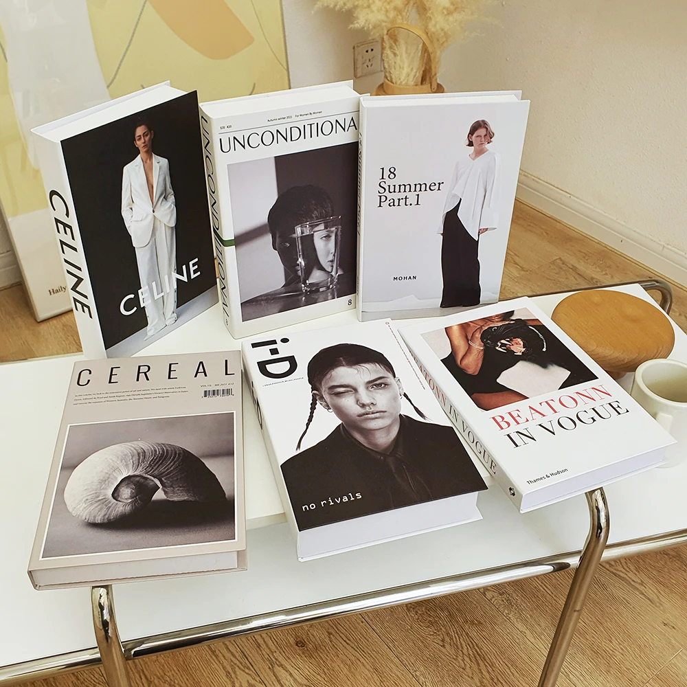 

Современная имитация книги, 6 шт., домашний декор, модель отеля, мягкая поддельная книга для кабинета, декор комнаты, реквизит, декор журнальн...