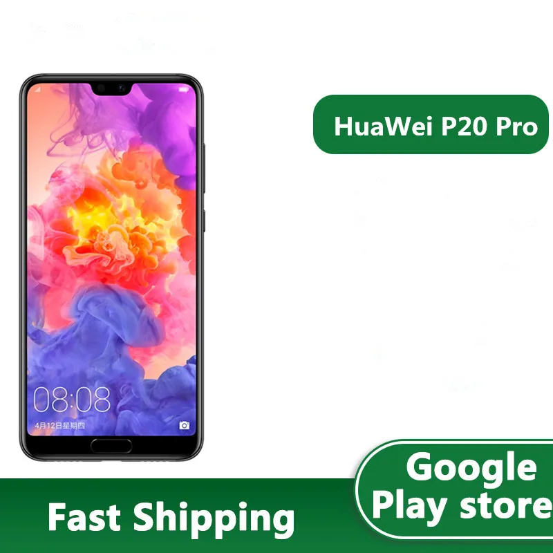 Сотовый телефон HuaWei P20 Pro 4G LTE Playstore многоязычный IP67 Kirin 970 NFC 6 1 дюйма OLED 40 МП быстрая