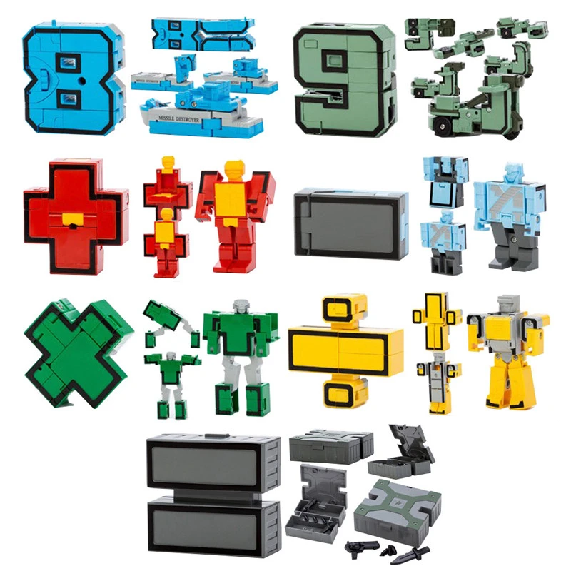 Английские буквы трансформатор Алфавит Робот животное креативные развивающие