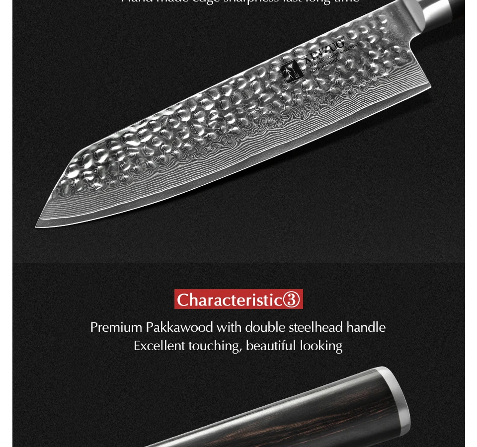 XINZUO 8," дюймовый нож Kiritsuke Gyuto 67 слоев дамасской стали японский VG10 кухонный нож поварские ножи с ручкой Pakkawood