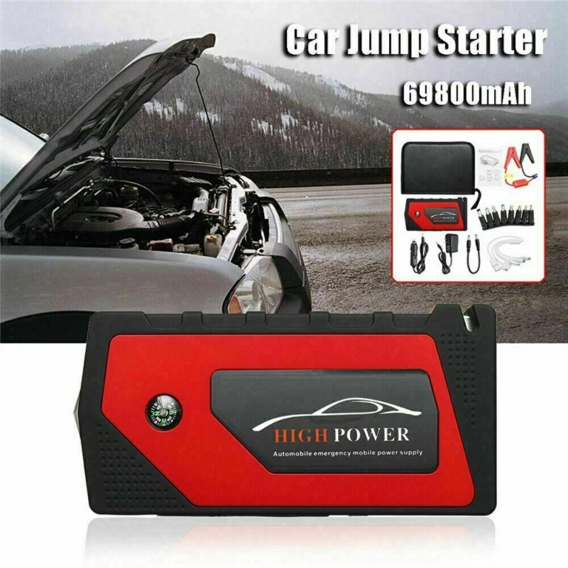 Стартер для автомобиля пусковое устройство аккумулятор внешний 69800mAh 12V Jumpstarter