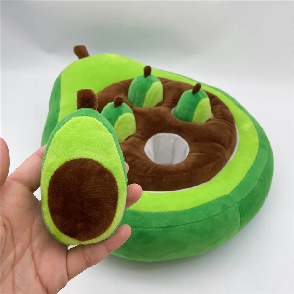 Интерактивная игрушка для собак уютная плюшевая овощная нюхательный коврик