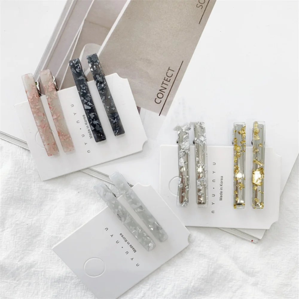 1 пара шпильки корейский золотой фольги головные уборы для женщин девочек 5