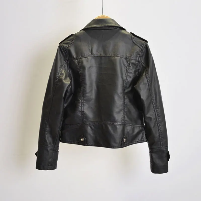 

Spring Autumn Slim CoatWomen Faux Leather Jacket Casual Biker Motorcycle Jackets Female Punk Streetwear