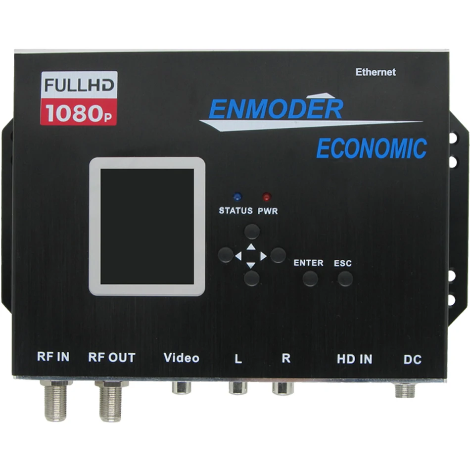 HDMI и AV к DVB T/C кодировщик модулятор 1080P 2в1 более легко переключать ТВ стандарт в