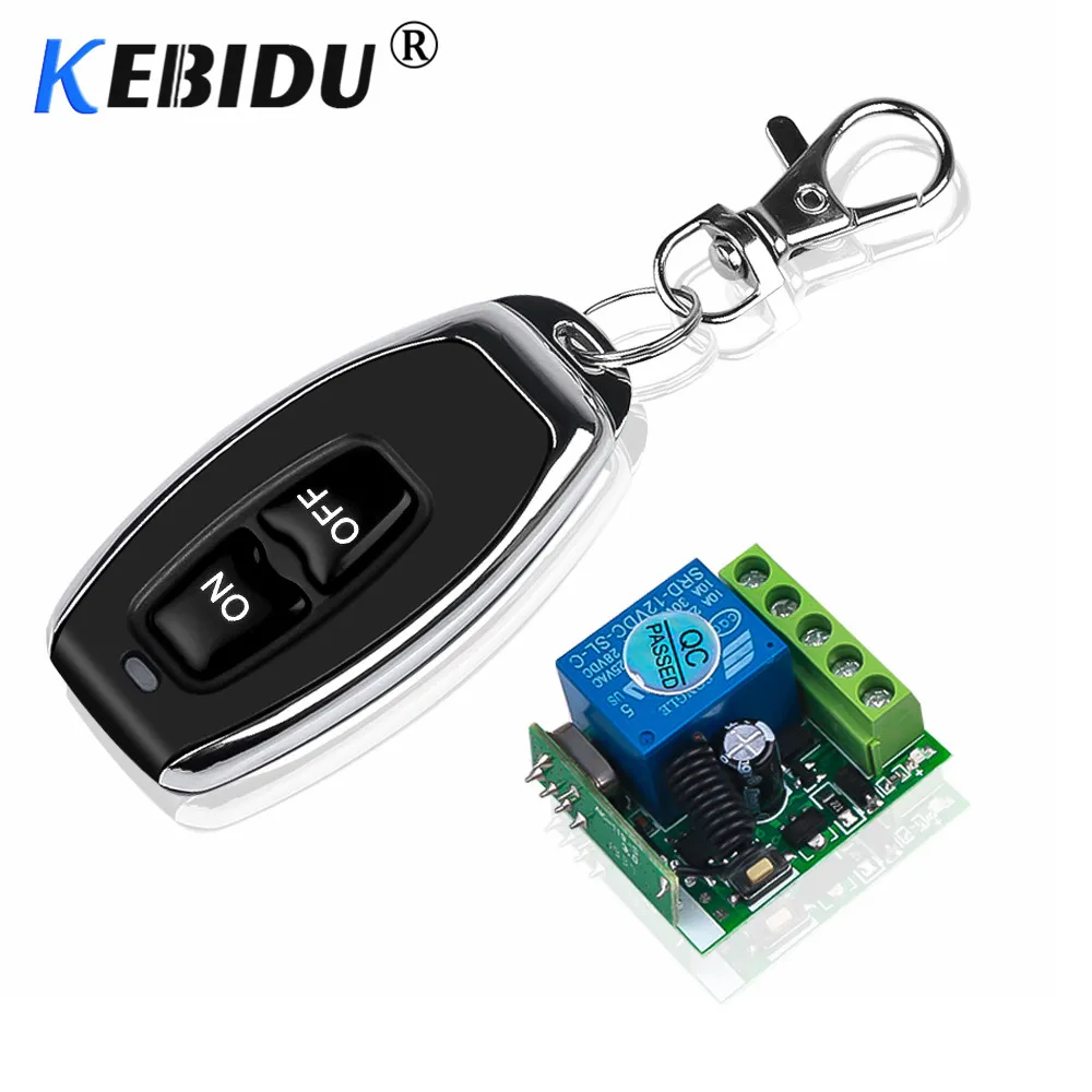 KEBIDU DIY 433 МГц пульт дистанционного управления 12 В 1CH релейный модуль приемника