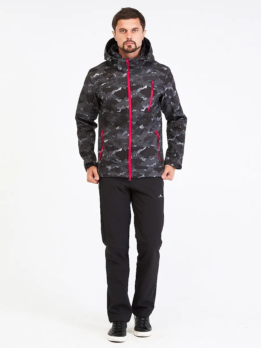 Костюм мужской softshell темно-серого цвета 01941-1TС | Спорт и развлечения