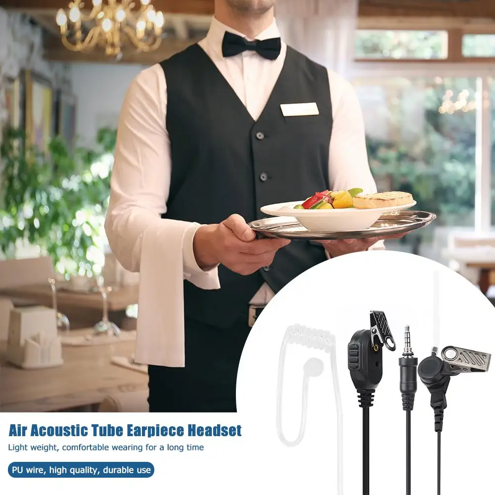 

Air Tube Earphone Mic PTT Headset for Vertex VX-6R VX-7R Radio Walkie Talkie Light Weight Comfortable with Long-Term Belt