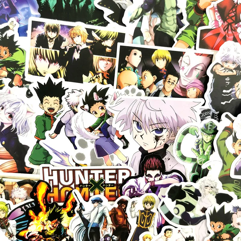 50 шт./компл. обувь для косплея; аниме Hunter X кошка мультфильм Стикеры s DIY наклейка для ноутбука скейтборд автомобиля мобильный телефон ПК Скрапбукинг Стикеры