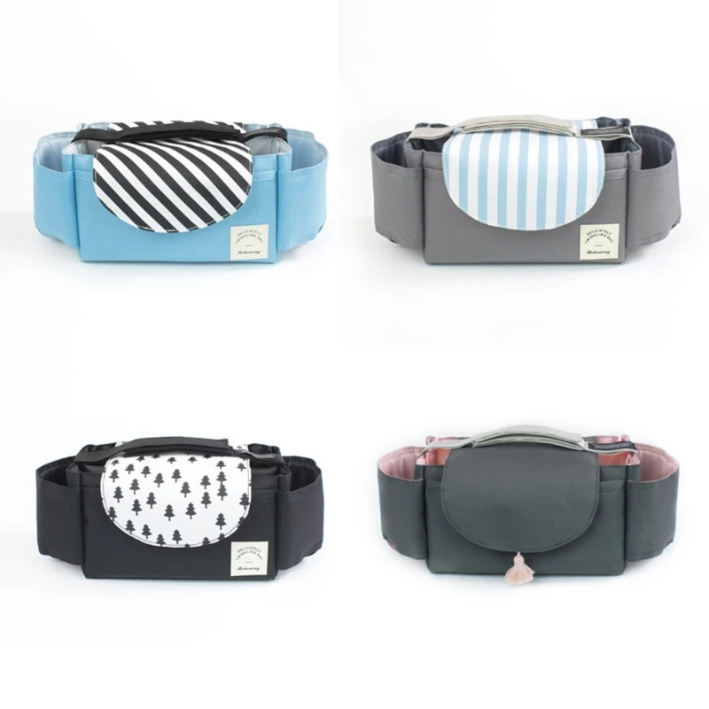 

Multifunctional Mummy Bag Stroller Hanging Organizer Portable for Baby Milk Bottle Diaper Clothes Towels