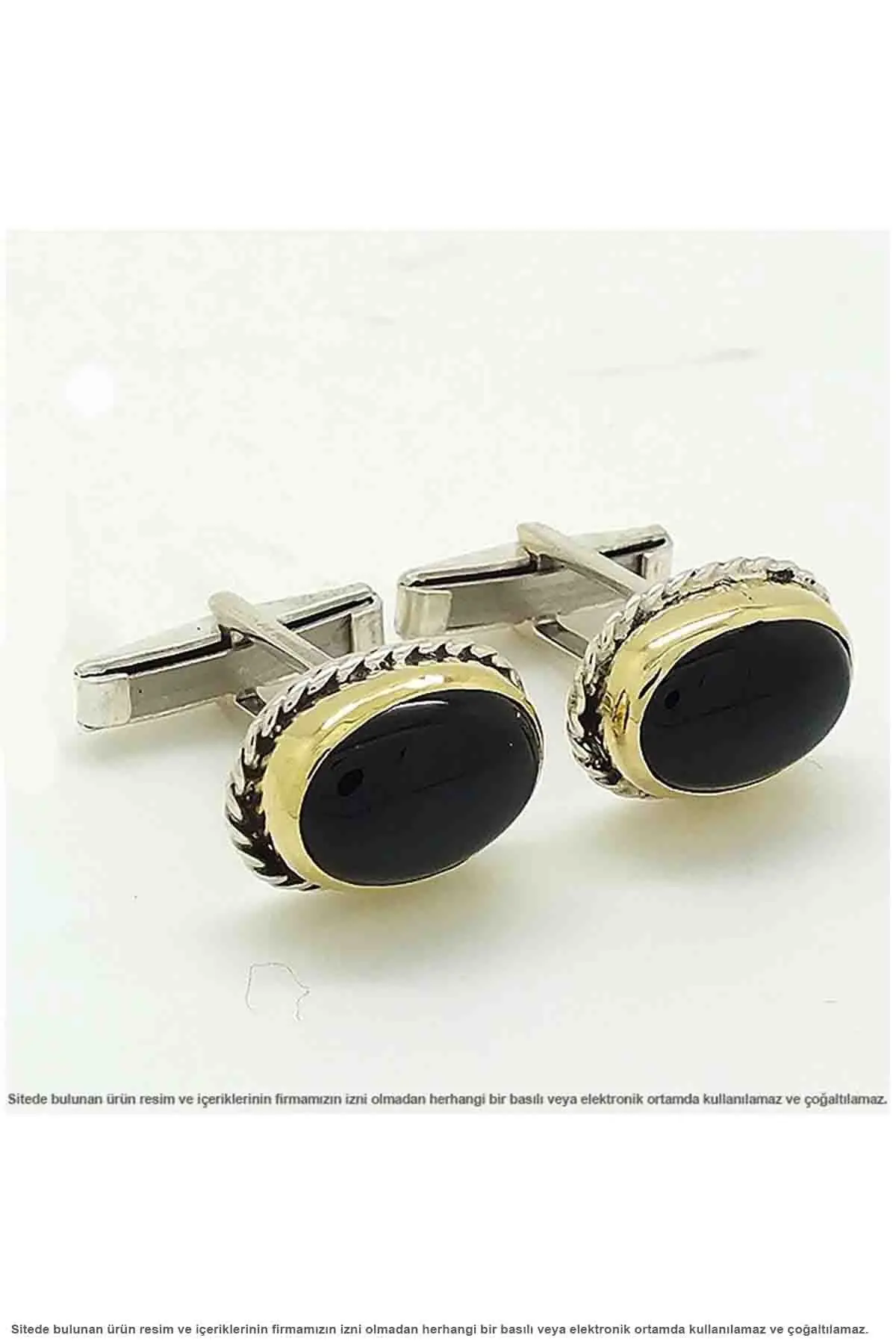 Серебряные запонки из черного оникса ручной работы | Украшения и аксессуары