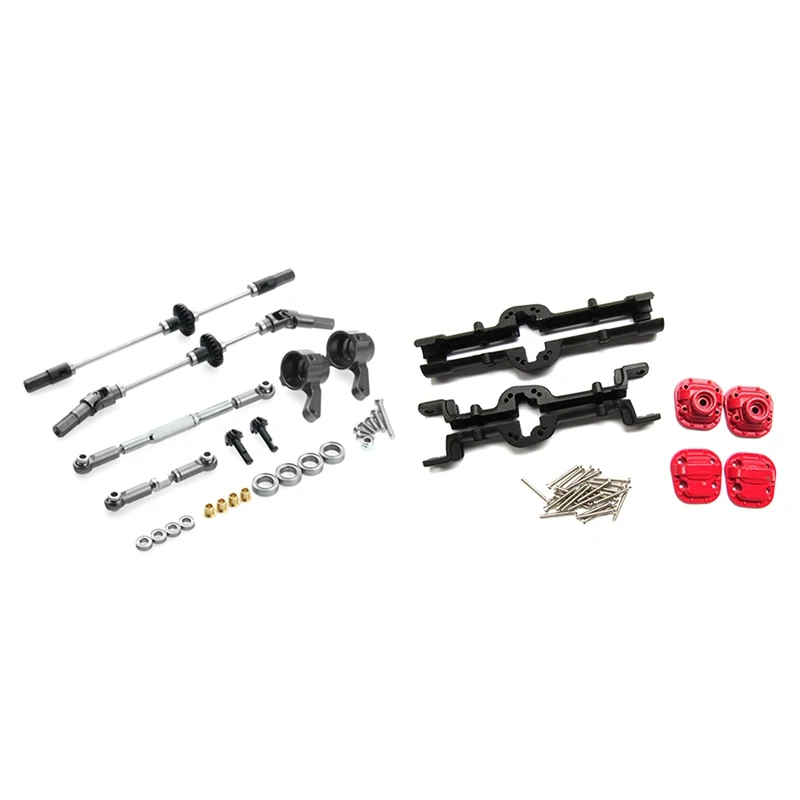 Стальная шестерня моста мост шестерни рулевая чаша комплект для MN D90 D91 MN99 MN99S & металлический передний и задний мост осевой чехол