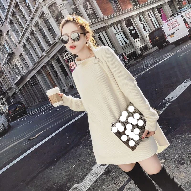 

2021 Autumn New Women Sweaters Loose Thick Pullovers Sashes Bow Ladies Sweater Zipper Long Sleeve Sweater Tops One Size Top