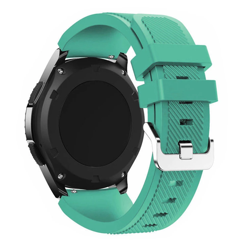Фото Ремешок силиконовый для Samsung Watch 3 galaxy watch active 2/Gear s3 Frontier 46 мм 42 мм, спортивный браслет для huawei watch gt 2/2e, 20/22 мм №3
