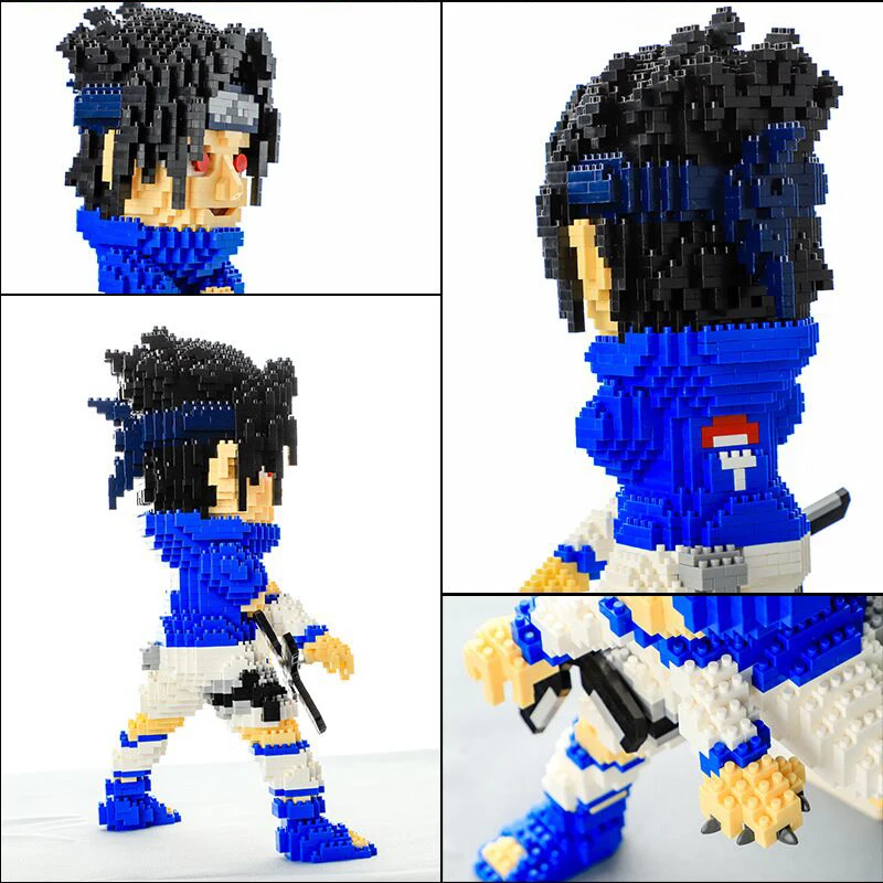 Balody 16160 аниме Наруто Учиха сасуке ниндзя 3D модель 1878 шт DIY Мини Алмазные блоки