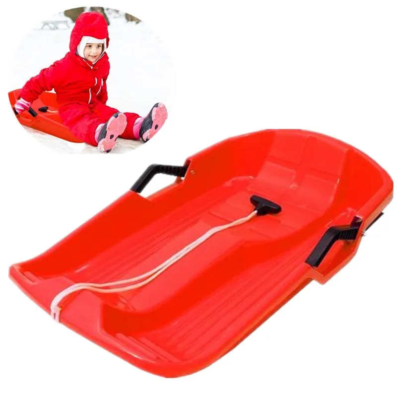 

Plastic Snow Sled Lightweight Toboggan Durable Sports Slider Children's Kids Outdoor Skis Winter Ski Board Thicken Board