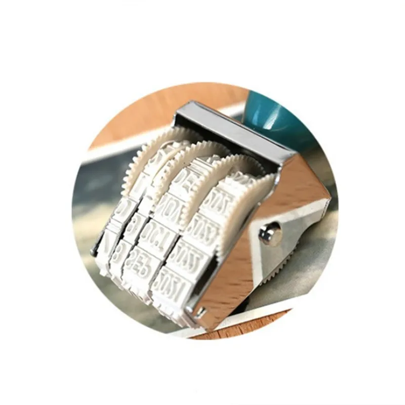 1 шт. винтажный роликовый штамп Signets роликовая вывеска на колесах с датой стильная