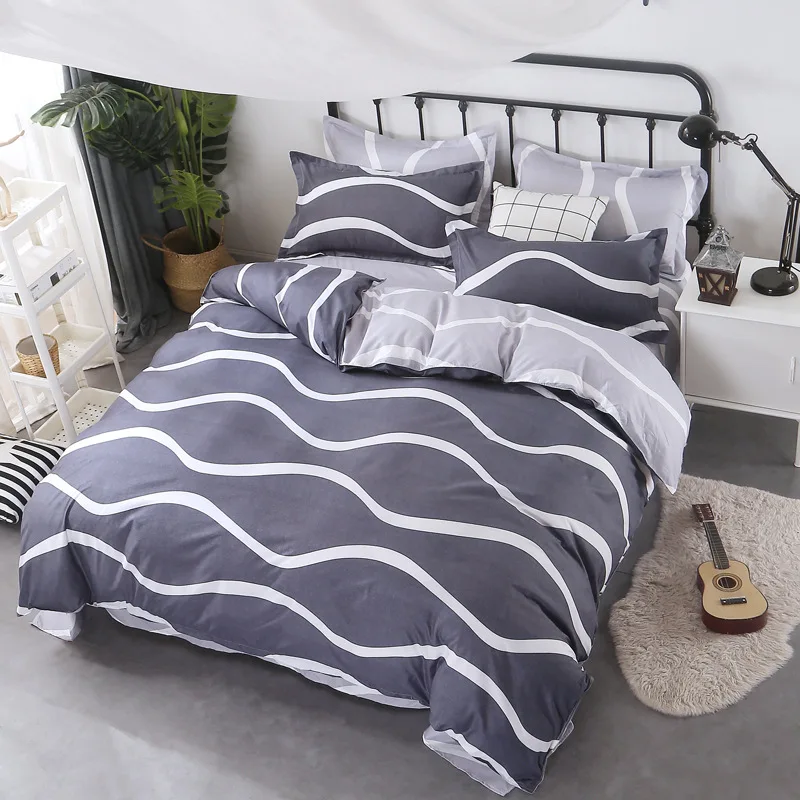 

Plum blossom bedding set 4pcs duvet cover set flat sheet pillow covers bed linen summer spring winter King Queen comforter cove