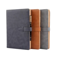 hot sales faux leather cover a5 notebook office writing journal diary planner stationery