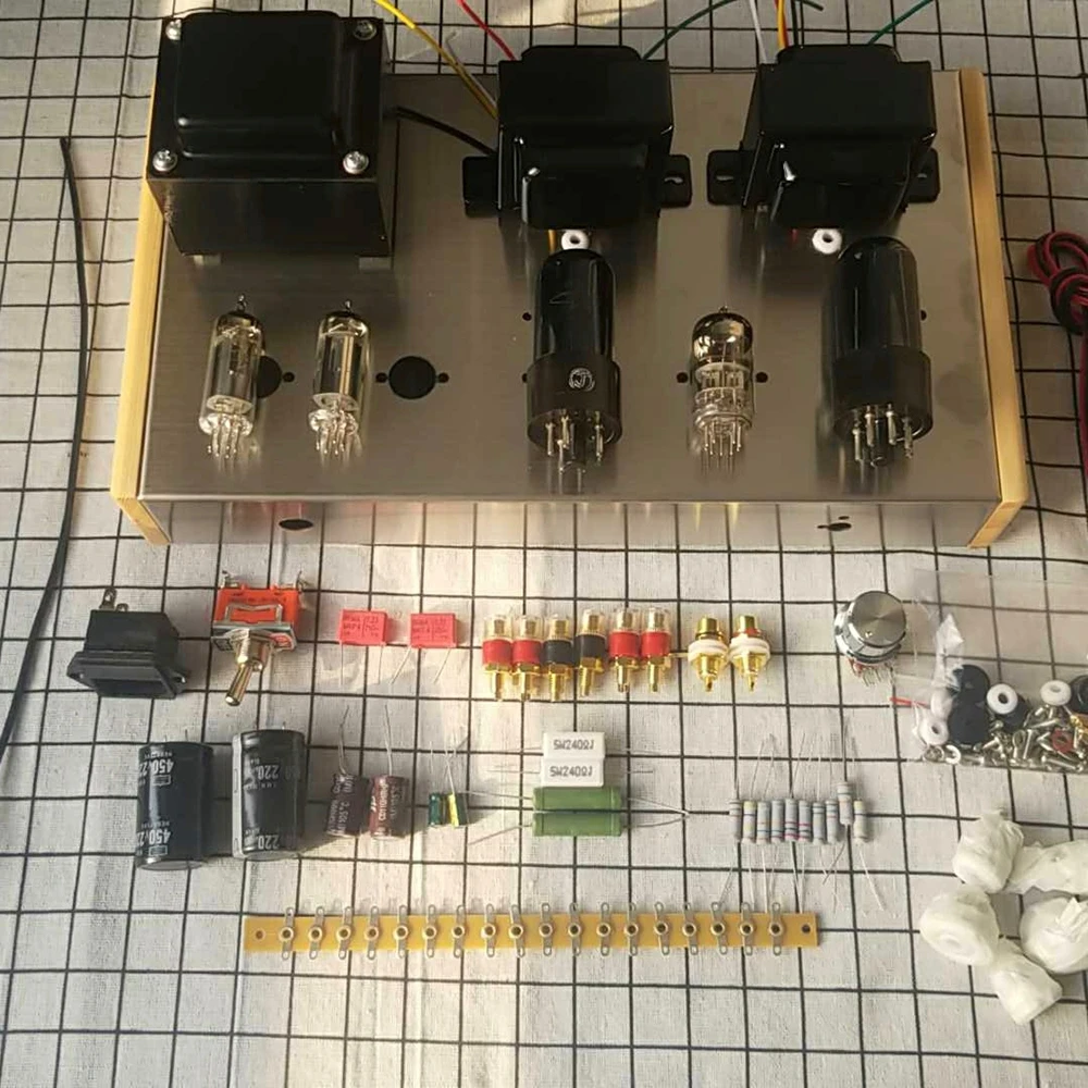 Усилитель мощности 6p6p + 6z 4HiFi ламповый усилитель комплект с двойным выпрямителем