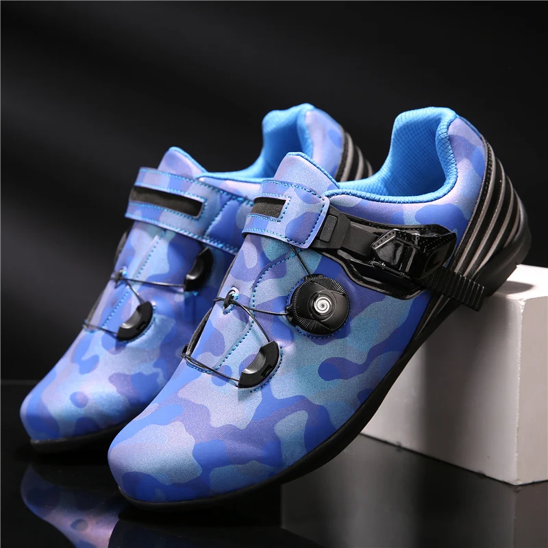 

road cycling shoes men racing camouflage bike shoes self-locking stop bicycle speakers athletic professional