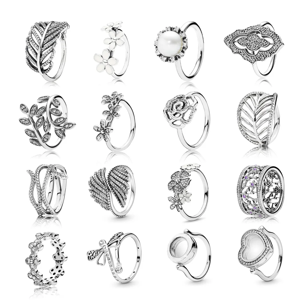 

2021 Hot Sale Sterling Silver S925 Daisy Lucky Wheel Shiny Heart Ring Noble Variety Ring Temperament Queen Jewelry