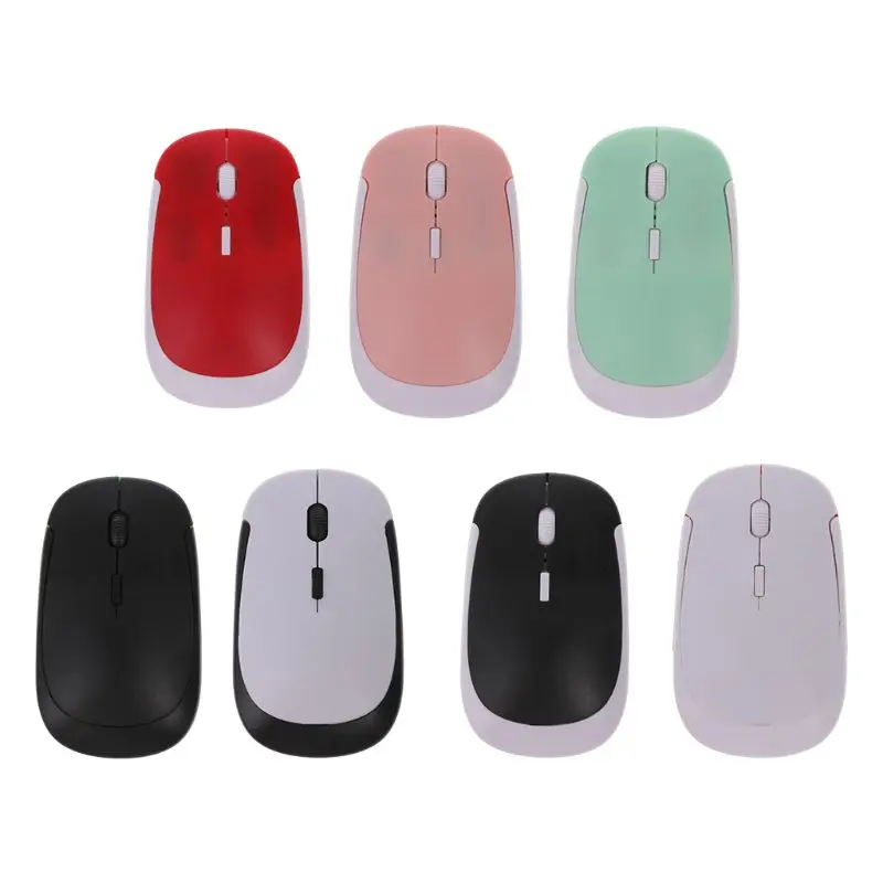 

Optical Mouse 2.4G Wireless USB Mice Adjustable 1600dpi Receiver Slim Silent Click Computer PC Laptop