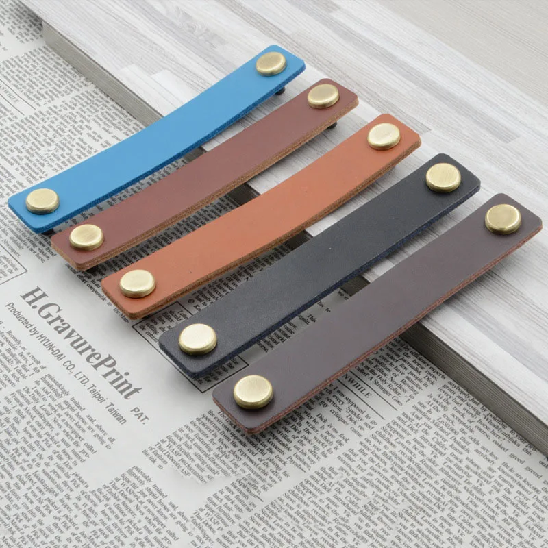 Итальянский кожаный ящик в скандинавском стиле ручки для шкафа обувного винного