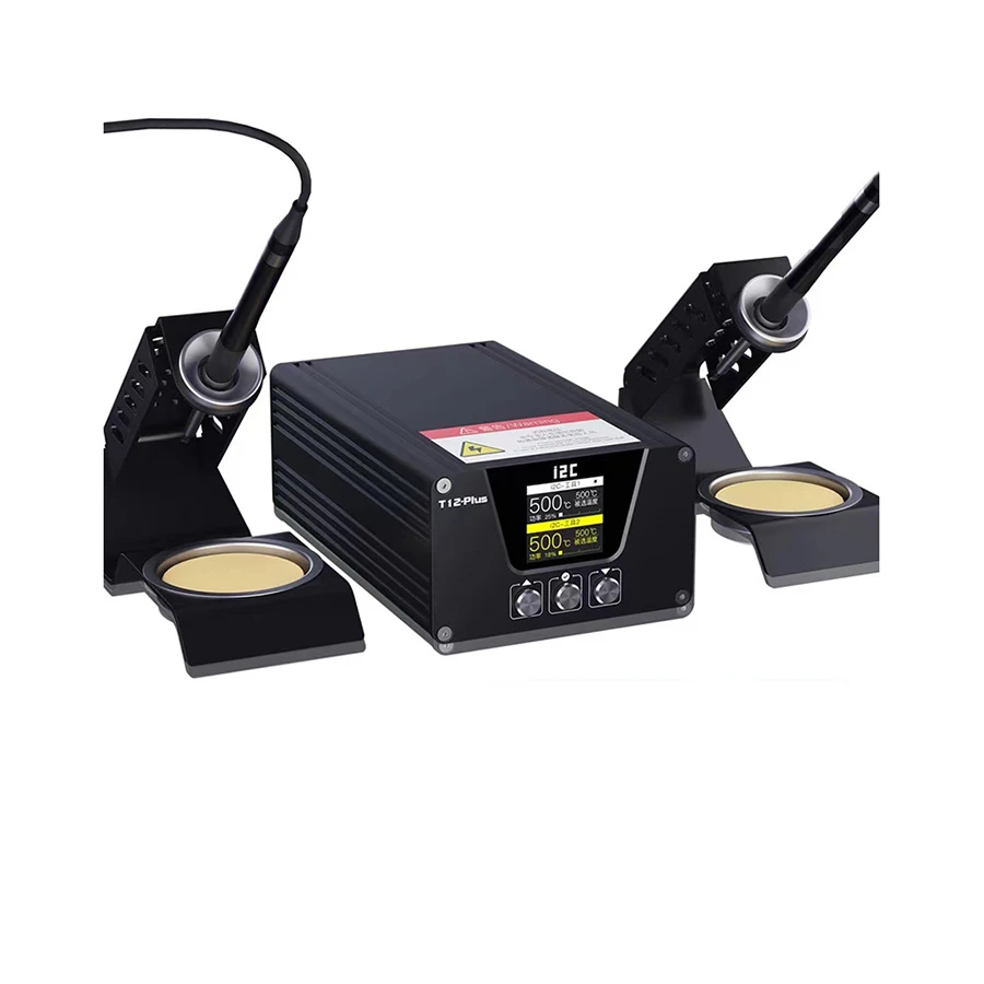 

I2C T12-PLUS High Power 240W Dual-Station Soldering Station 2s Heating Up Electric Iron Solder Tools For Mobile Phone Repair