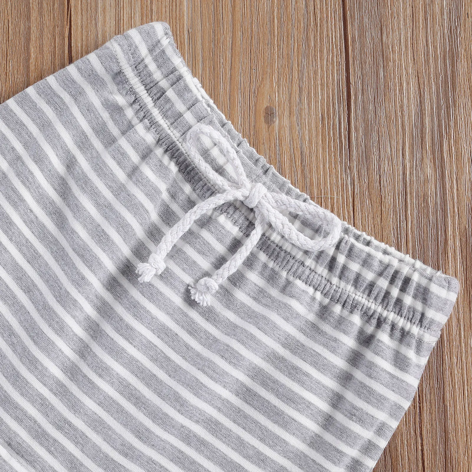 

2PCS Newborn Baby Boys Outfit Set Long Sleeve Striped Print Top+Pants Set for Kids Boys