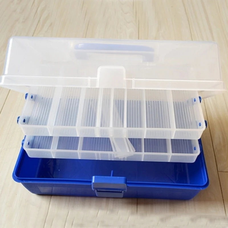 

Mult-layer Fishing Tackle Box Compartments Bait Storage Case Multifunctional Lure Hooks Organizer Container Fishing Accessories