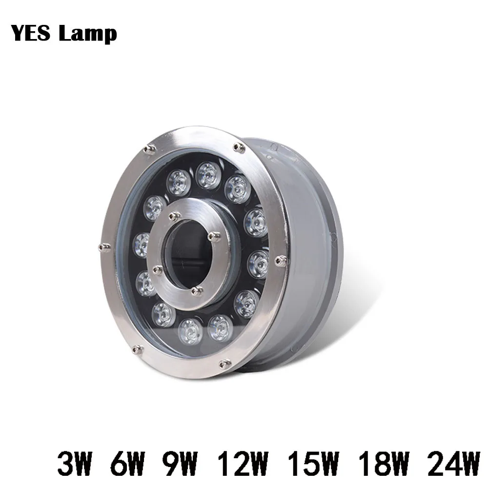 

YESLAMP Подводные огни для фонтана RGB 3Вт-24Вт