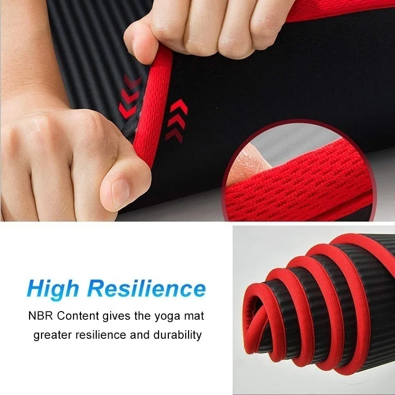 См x 80 см 15 мм сверхтолстый нескользящий коврик для йоги гимнастический