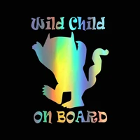 meitinalife wild baby on board stickers kids on board funny car stickers and decals baby in car styling bumper