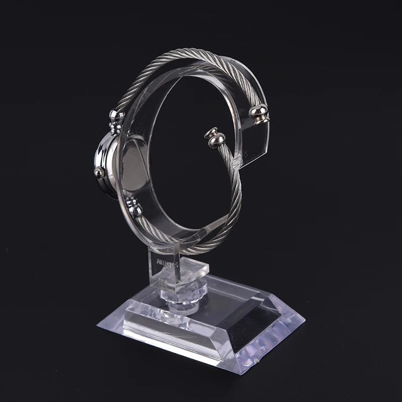 

10 Cm Plastic Wrist Watch Display Rack Holder Sale Show Case Stand Tool Clear Jewelry Packaging Total Height Watch Display Stand