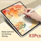 3 упаковки, защитная матовая мягкая пленка для планшета Apple iPad Pro 12,9 2021 2020 2019 2018 Pro 12,9 2017, пленка для письма