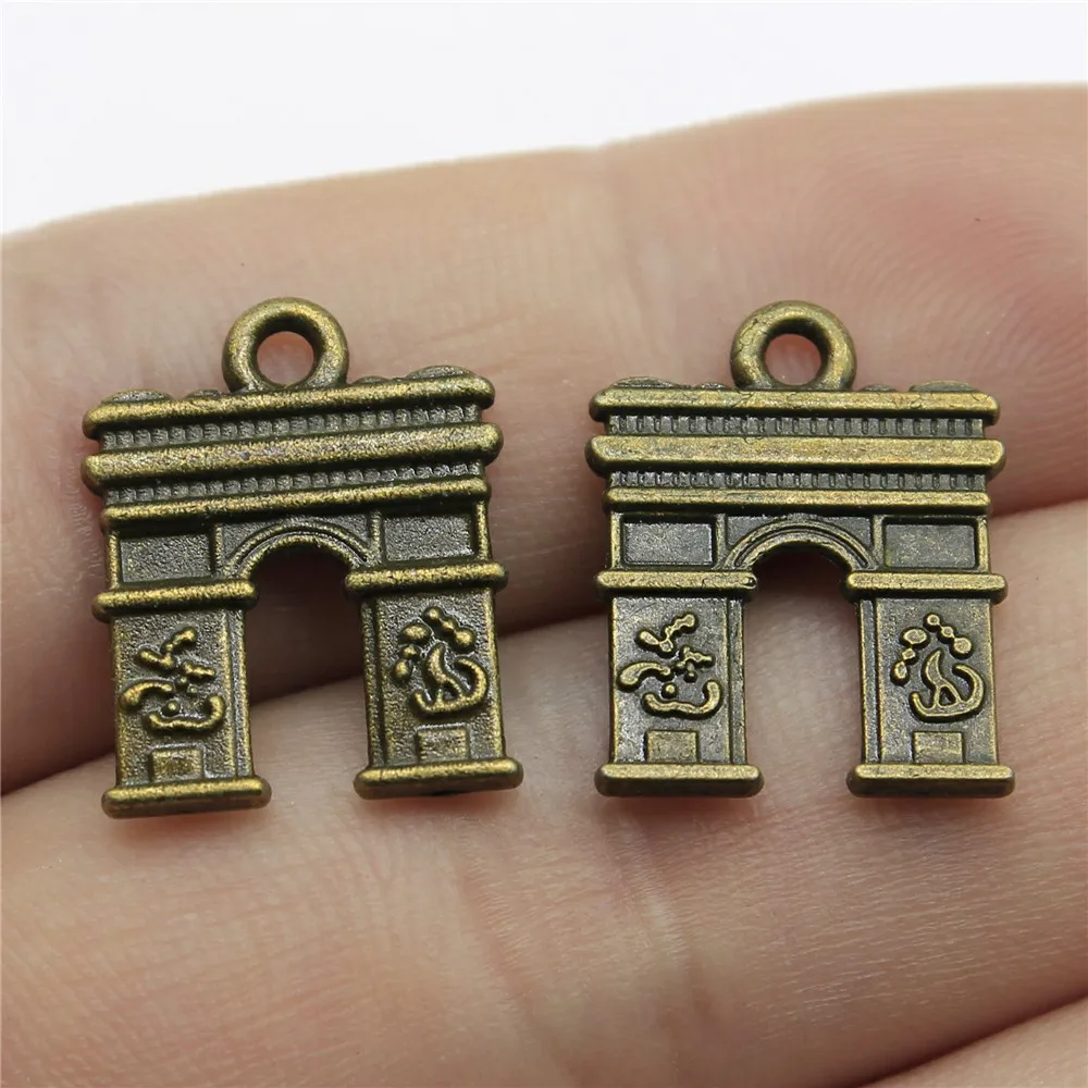 

10pcs 18x15mm Vintage Arc De Triomphe Charms DIY Jewelry Antique Bronze Color Arc De Triomphe Charms