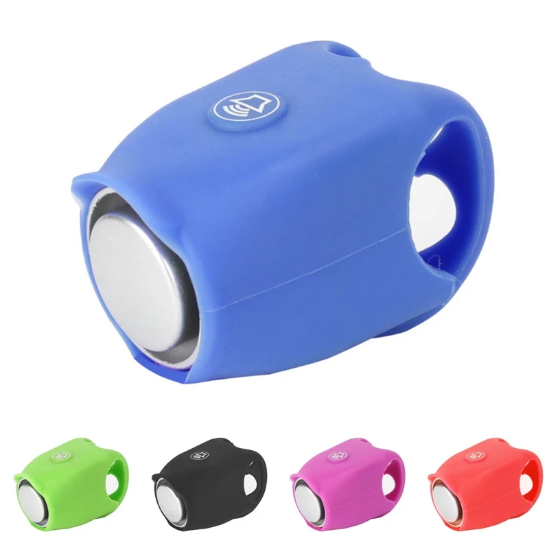

Electric Bike Horn Super Loud Bells Bicycle Mini Alarm Bells MTB Cycling Bike Handlebar Silica Gel Bells Bike Accessories
