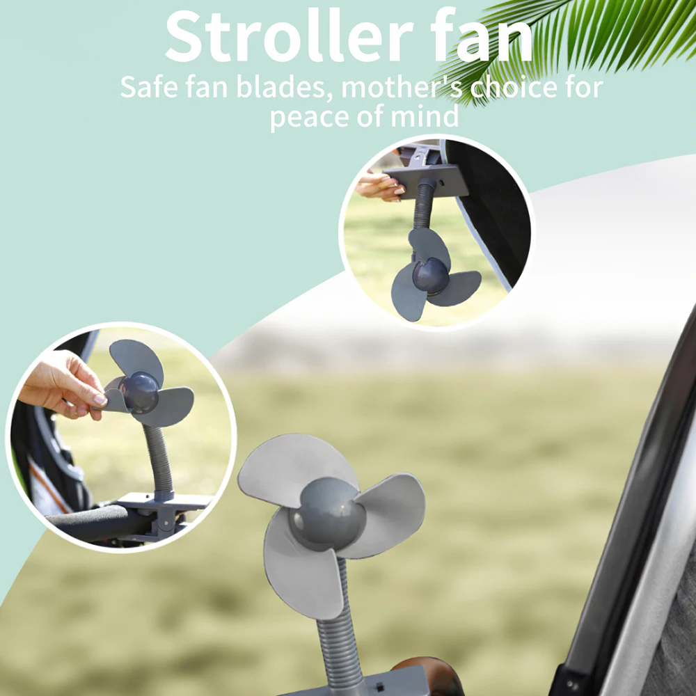 

Fan Portable 360 Degrees Adjustable Neck Clip Fan USB Rechargeable Summer For Desk Office Baby Stroller Fans