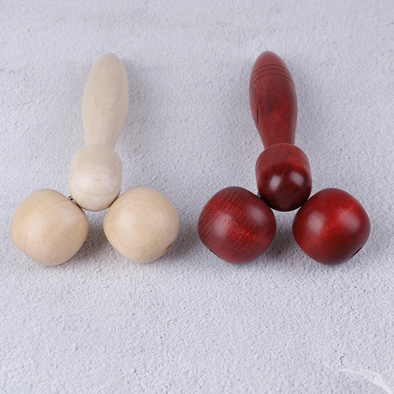 

Wooden Eye Face Roller Massager Health Care Primary Wood Color Face-lift Relaxing Neck Chin Slimming Massage Tool