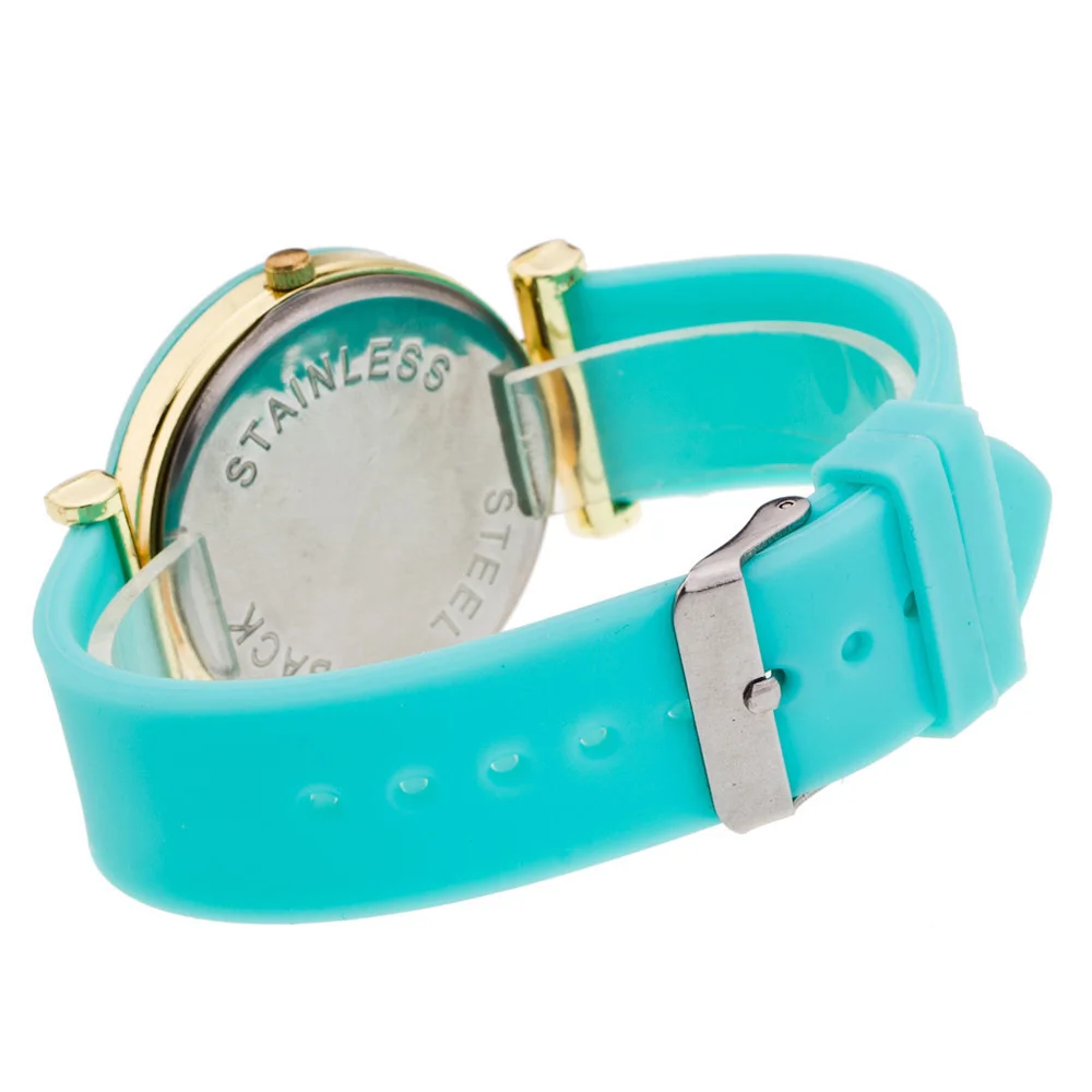 

Korean fashion women's watch Simple jelly candy color belt Teen quartz watch Wild creative personalit reloj mujer