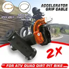 Мотоцикл твист дроссельная заслонка акселератор 3-ступенчатый захват + кабель для 47cc 49cc 50cc 90cc 110cc 125cc 140cc мини-кроссового велосипеда квадроцикла