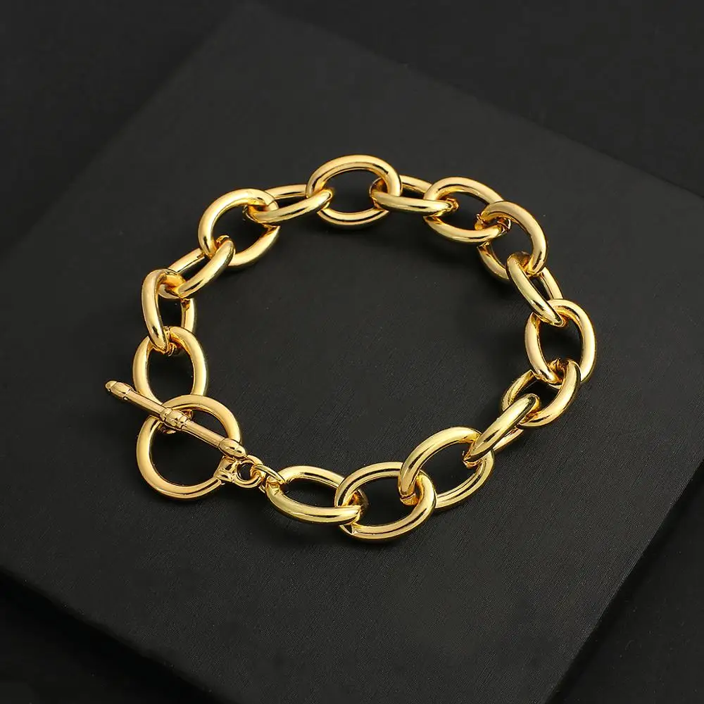 Браслеты AENSOA с подвесками цепочками для женщин и мужчин минималистичные