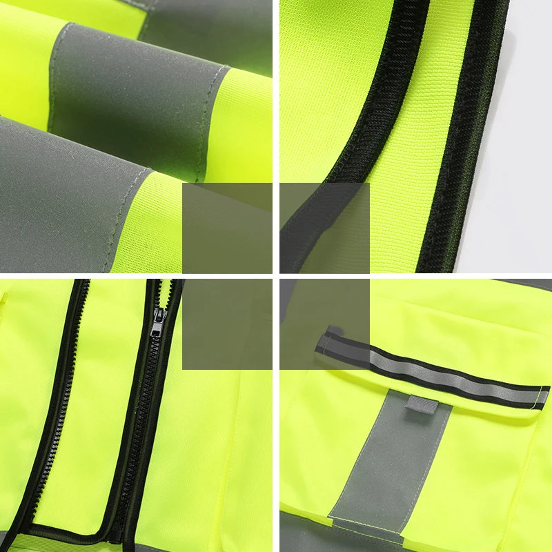 Защитный жилет светоотражающий повышенной видимости ANSI класса 2 с карманами и