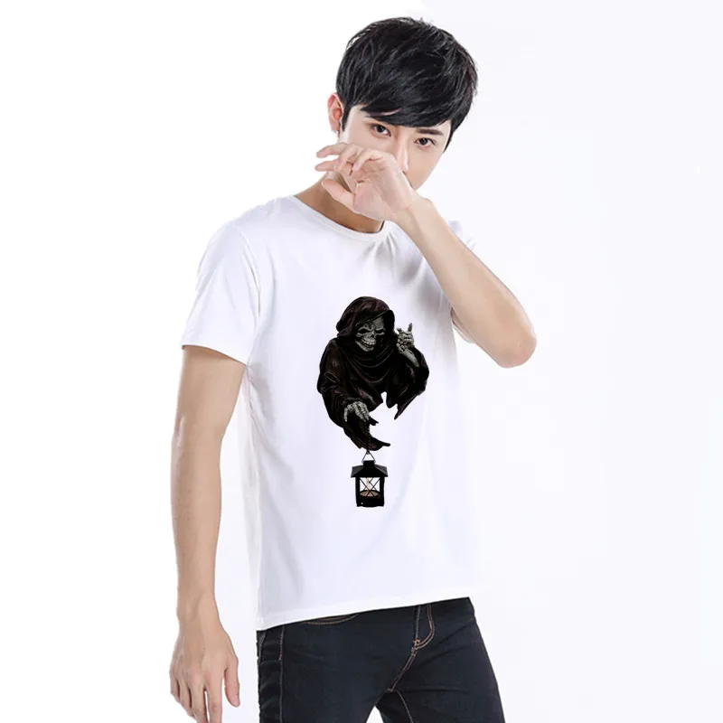

Halloween T Shirt Skull Tshirt O-Neck Short Funny Mens Shirts T Shirts 2020 Men's T-shirts Summer Fashion Men Tops Tees