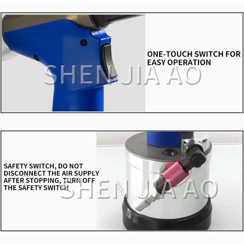 Ручной пневматический заклепочный пистолет TM-107 1 шт. из нержавеющей стали