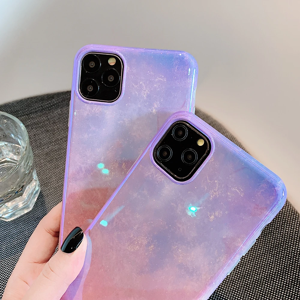 Винтажный чехол LOVECOM Blu-Ray для iPhone 11 Pro Max XR XS 7 8 Plus X мягкий блестящий чехол-накладка