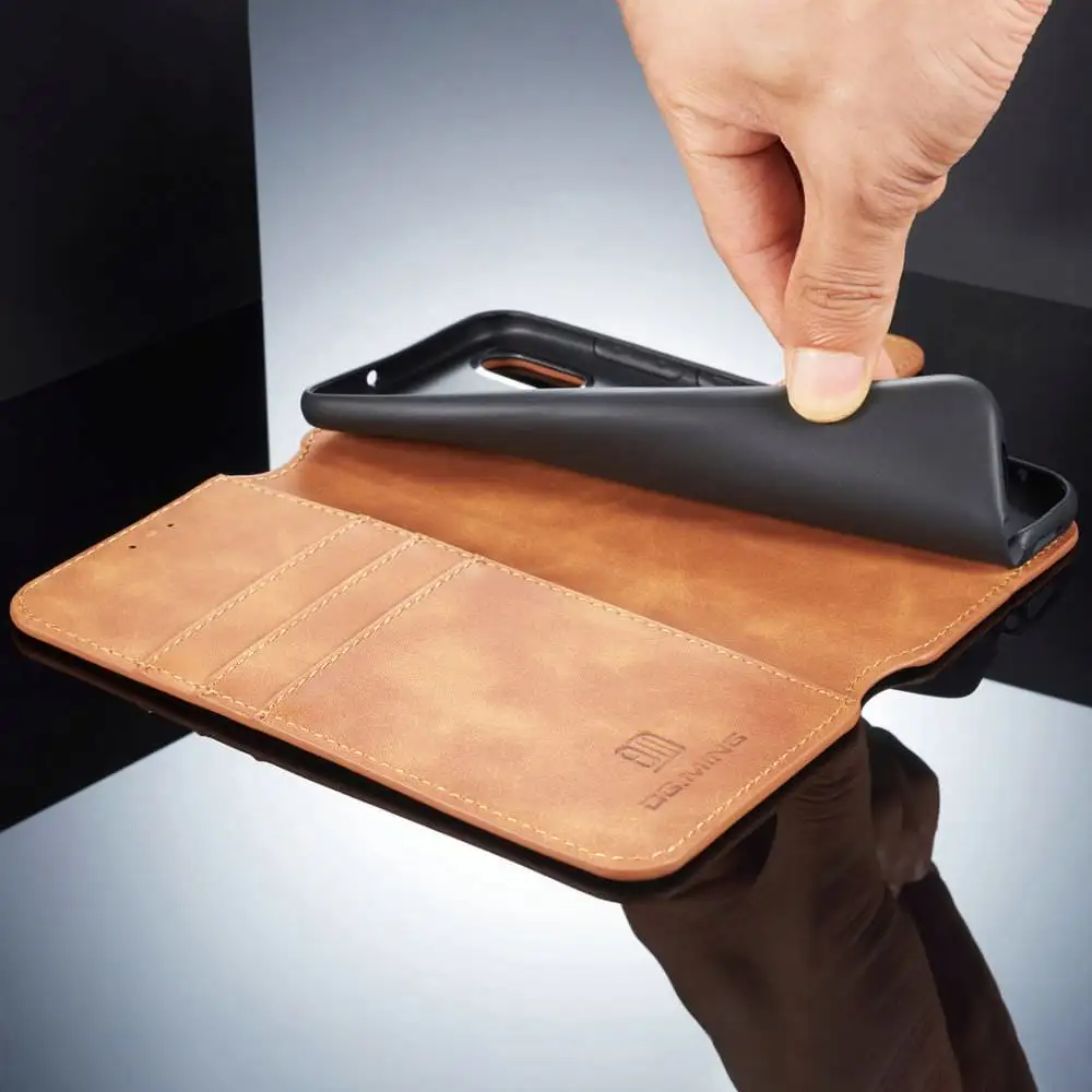 L FADNUT винтажный Чехол кошелек для Xiaomi Mi 8 A2 Lite Pocophone F1 Роскошный кожаный чехол с